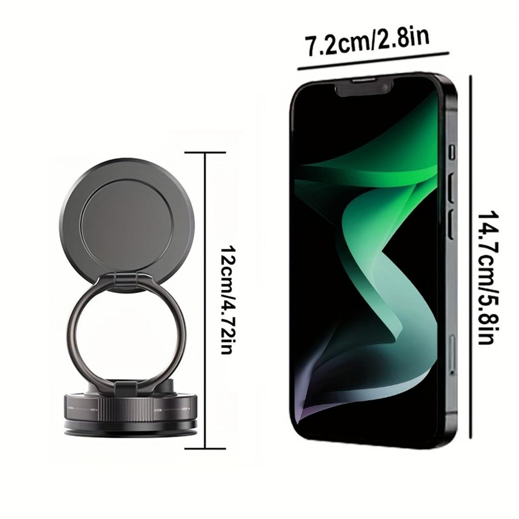 Magnetisk telefonholder for bil, Justerbar roterende dobbeltsidig sugekopp, Håndfri telefonholder, Håndfritt kjøretilbehør | Moderne biltilbehør