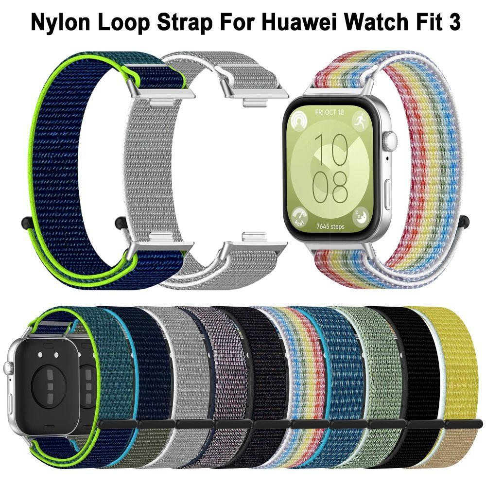 New Nylon Nylon Loop Strap Replacement Adjustable Bracelet Smart Watch Accessories Watchband for Huawei Watch Fit 3