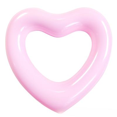 Salvagente gonfiabile a forma di cuore per bambini, divertente, da spiaggia, per piscina, galleggiante, oggetto galleggiante, tubo in PVC, a forma di cuore, gonfiabile, cerchio, salvagente