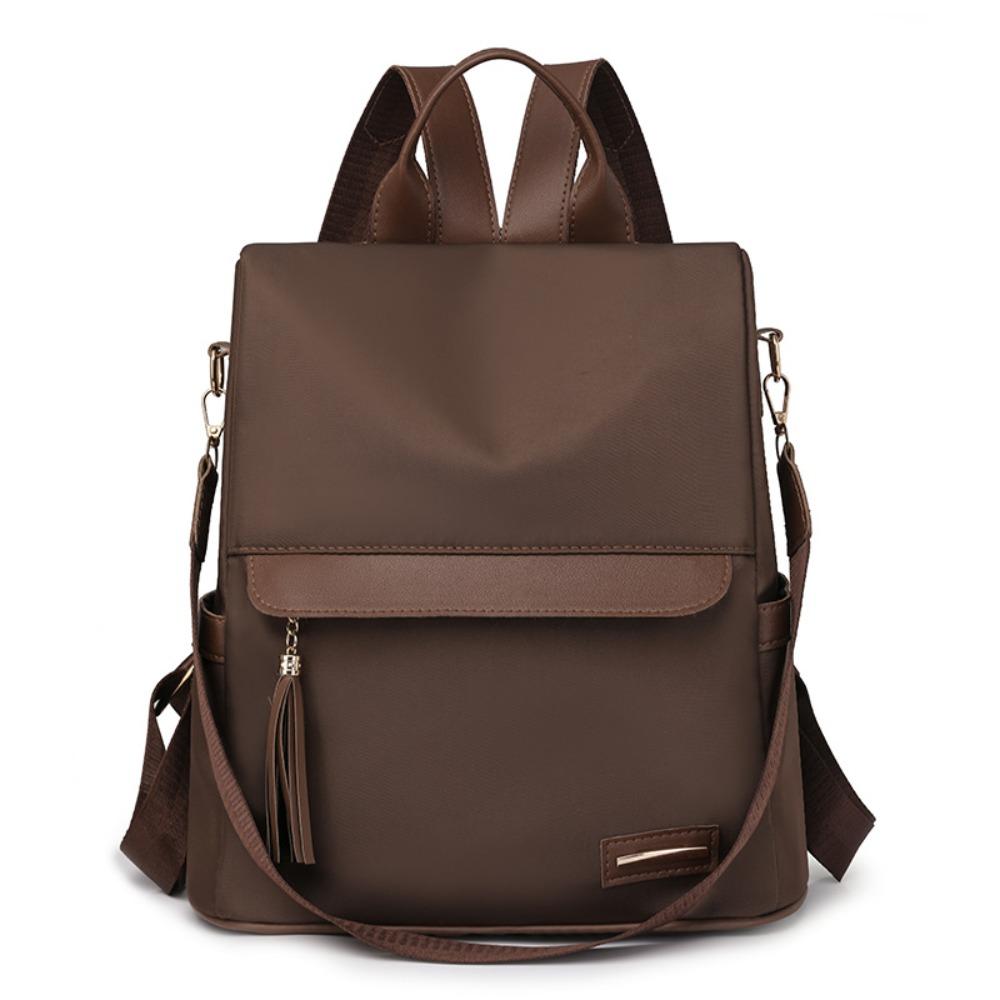 

Portable Large Capacity Travel Backpack Anti Theft Multi-Pocket Women Backpacks Water Proof Casual Student School Bag коричневый