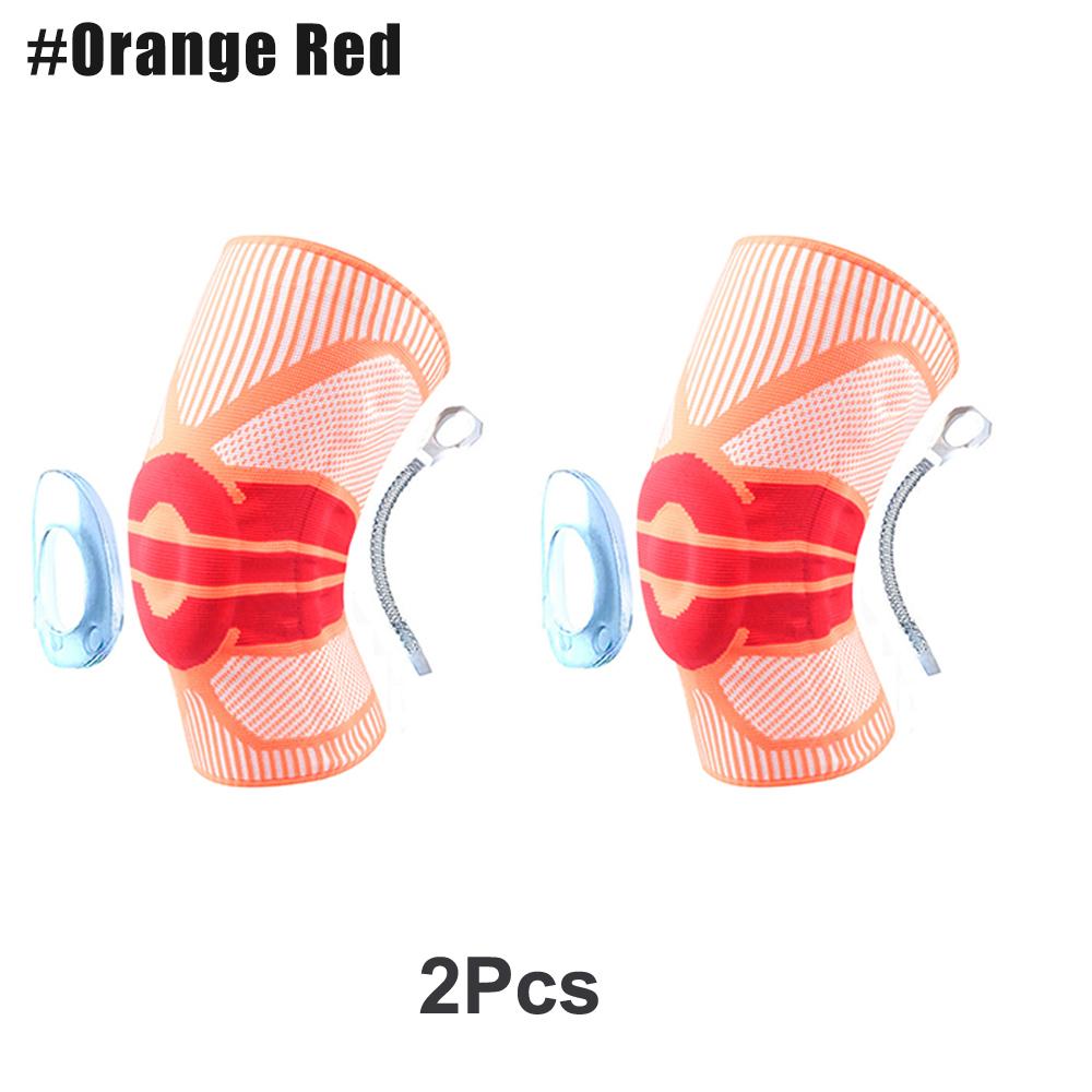 Ginocchiera Compressione con Supporto a Molla in Gel di Silicone per Menisco Strappato Artrite Corsa Stabilizzatore Rotula Uomo