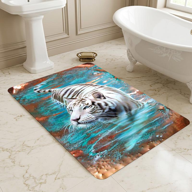Tiger Water Living Room Nonslip Area Rug Soft Carpet For Bedroom Game Playroom Sofa Office Home Decor Doormat Christmas Gift C930797