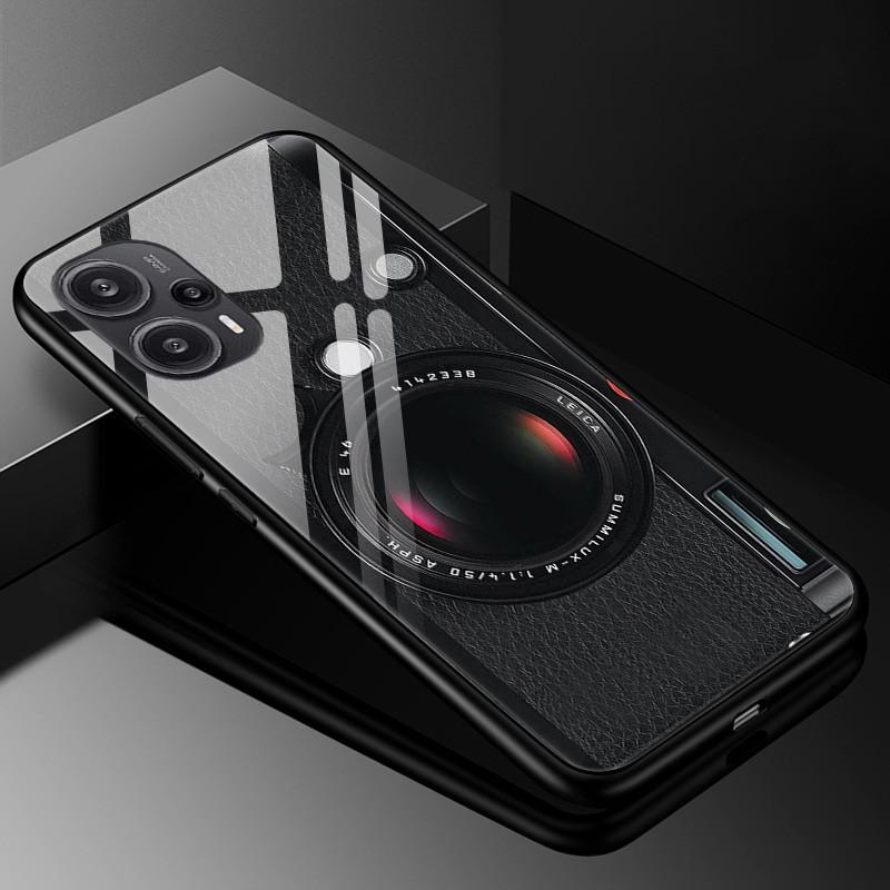 Tempered Glass Phone Case For Xiaomi Poco F5 5G F5Pro Cover Poco F5 Pro Redmi Note 12S 12C 12 4G Luxury Hard Back Bumper PocoF5