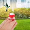 1Pcs Hummingbird Feeder Plastic Flower Shape Handheld Creative Feeding Tool Replacement Feeding Outlet Bird Feeder Accessories