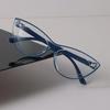 Luxuriöse Cat-Eye-Rahmenbrille Damen Herren Minimalistisch Transparent Brille Cool Klare Gläser Rahmenbrille