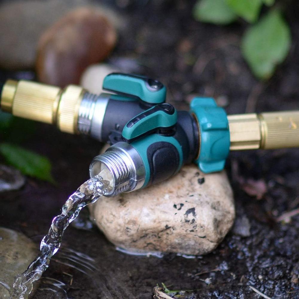 Metal Garden Hose Splitter Upgraded 2025, 2 Way Y Hose Connector, Easy Grip, Easy To Open
