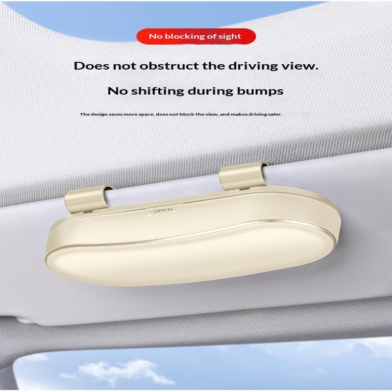 Cutie Ochelari Auto Suport Portabil Ochelari de Soare Auto Suport Ochelari de Condus Carcasă Ochelari Cutie Depozitare Multifuncțională Parasolar
