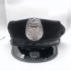 Chapeau de police Cosplay de personnage d'anime, uniforme de policière adulte noir et sexy, accessoires d'Halloween, chapeau octogonal à sommet plat.