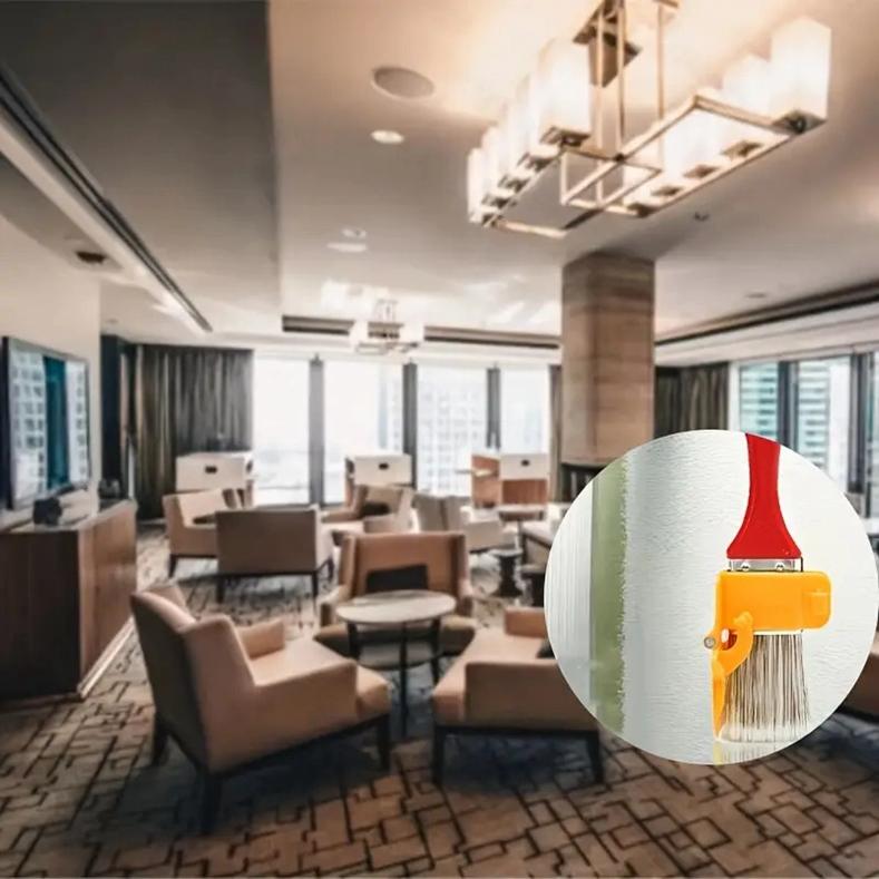 Farbtrennpinsel, Wandpinsel, Besatz, Abschlusskante, Innenwand-Eckpinsel