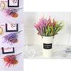 Lavender Flocked Artificial Silk Flowers For Wedding Decor And Home Styling