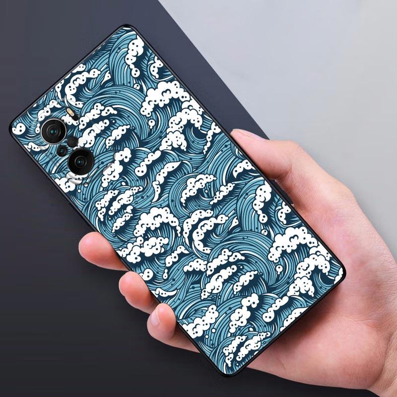 

Japan Hokusai kanagawa Great Wave Poco F8 Ultra Case For Xiaomi 14T 15T Pro 15 POCO F5 F6 F7 M5 M6 M7 F8 X6 X7 Pro Phone Cover POCO X7