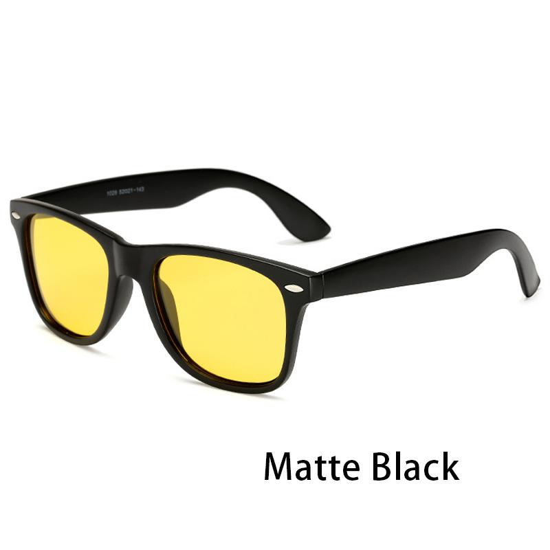 Classic Night Vision Glasses Men Square Polarized UV400 Yellow Sunglasses Women Driving Goggles