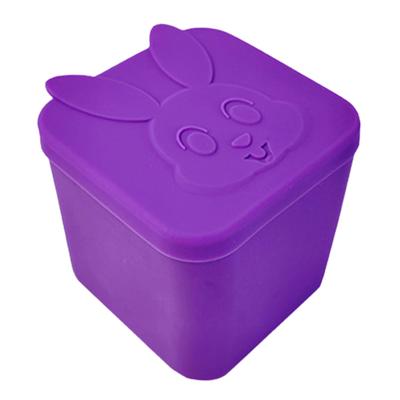 128ML Sauce Box Food Grade Silicone Dip Container Leakproof Portable Condiment Cup with Lid