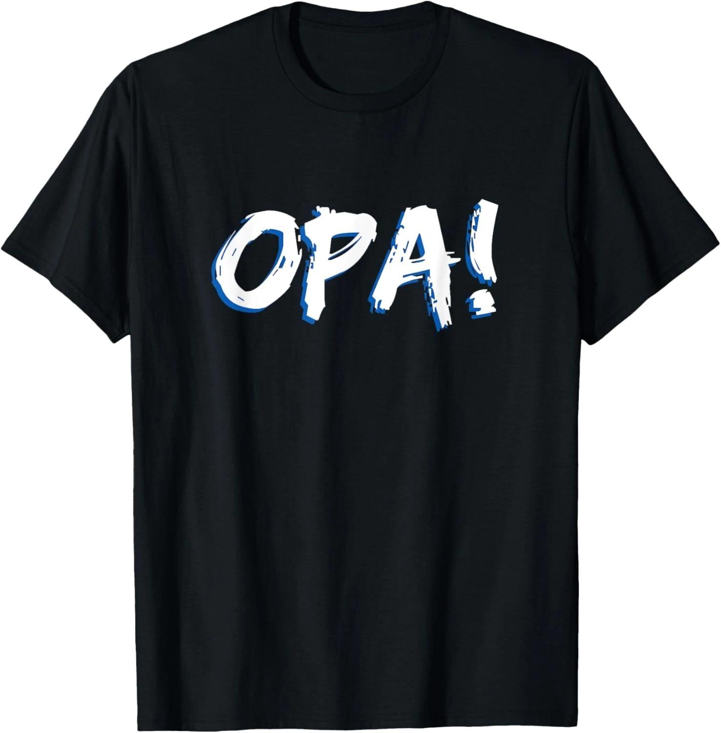 Opa Greek Celebration Party Greece National Pride T- Shirt 2XL