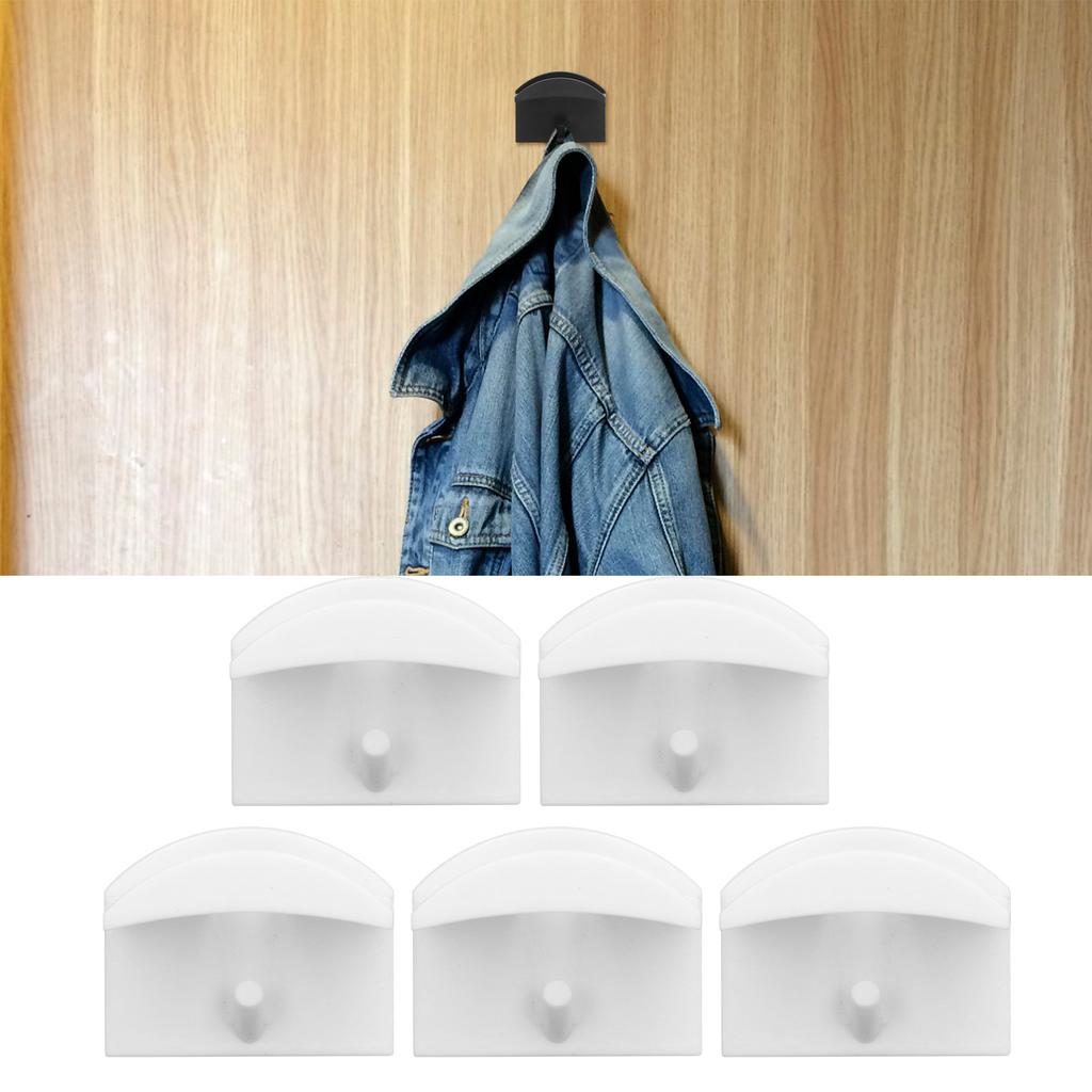 5 PCS Wall Hat Rack Self Adhesive Baseball Hat Hanger Hook Earphone Necklace Storage Rack