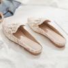 Fashion 2025 Luxury Woman Mules Summer Close Toe Women Slippers Bowtie Lazy Slides Flat Heel Girl Slippers Korean Outdoor Flip Flops