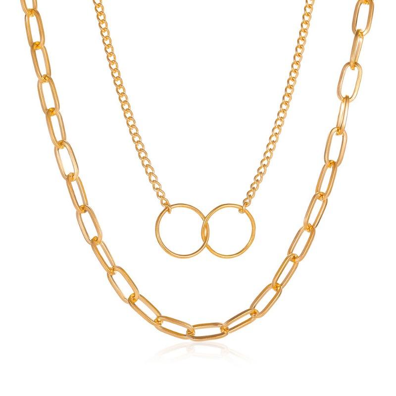 Colier lung cu ciucuri cu două straturi Moda femei simplă în formă de picătură de apă strasuri lungi cu pandantiv coliere cu farmec sexy bijuterii de petrecere