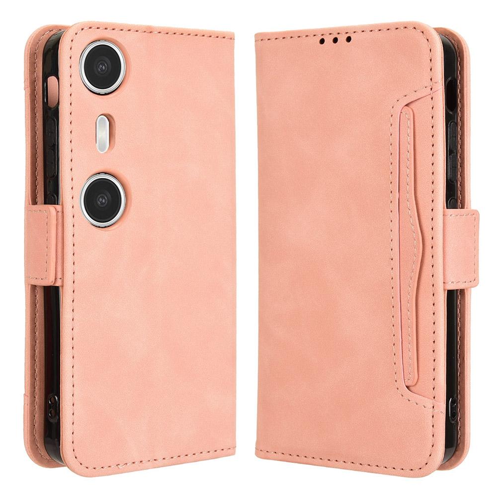 

For XREAL Beam Pro Leather Case Phone Wallet Cover with Multiple Card Slots A