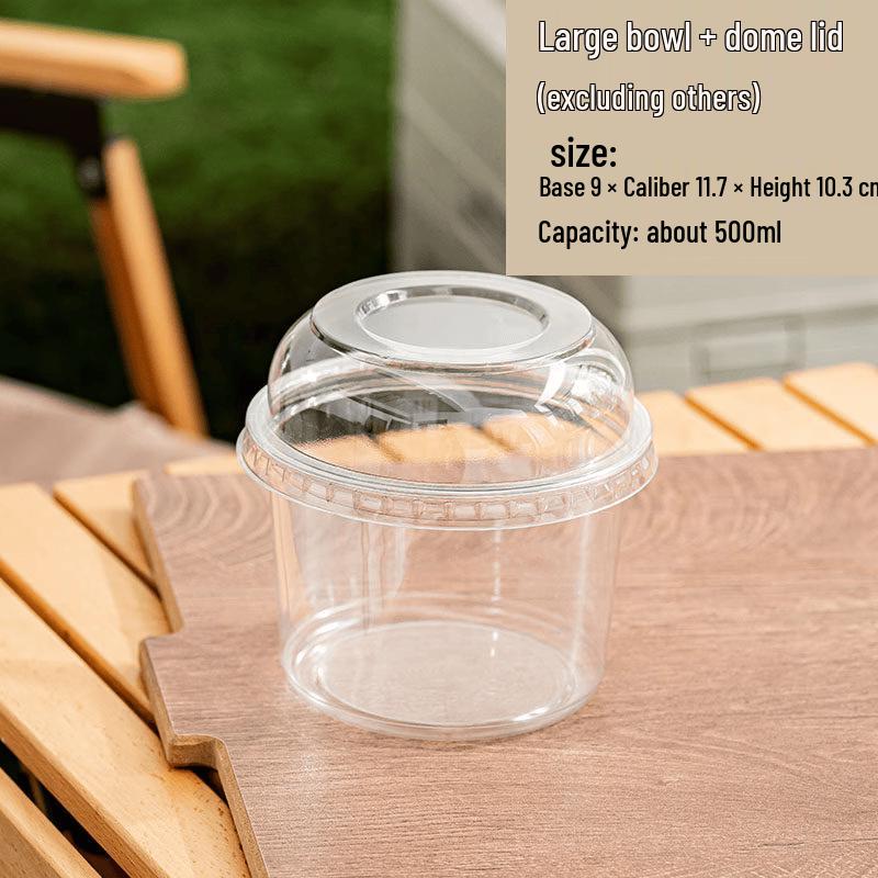 Disposable Dessert Bowls with Dome Lids