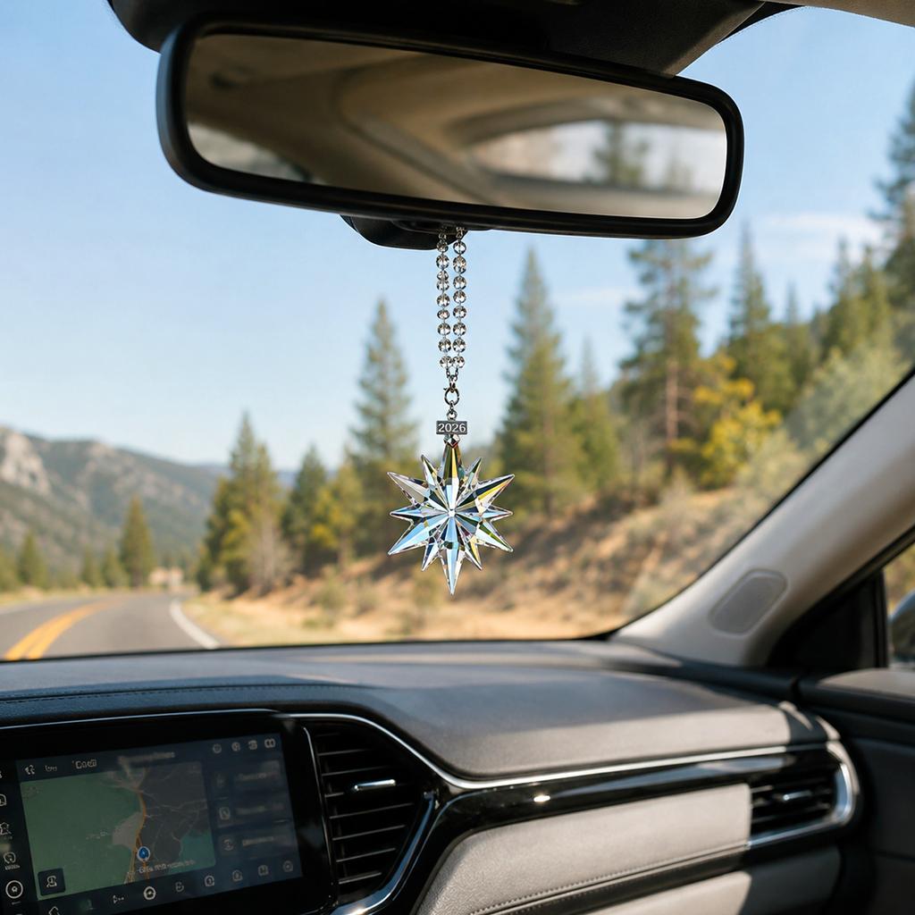Creative Snowflake Car Hanging Ornament, Stylish Interior Decoration