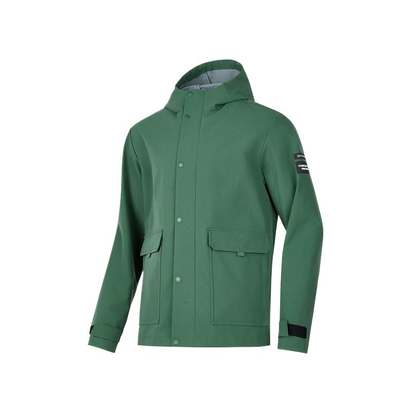 Skechers Comfortable Skin-Friendly Soft Hooded Long Sleeve Jacket Men Jackets Bush-Green P424M050-03RT XL