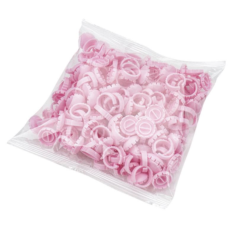 50-Pack Eyelash Glue Ring Blooming Cups for Tattooing & Beauty