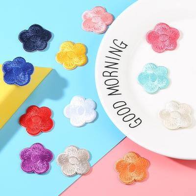 Three Love Flower Cloth Sticker Chinese Style Embroidery Patch Sticker Clothes Down Jacket Pants Holes Self-Adhesive No Traces Repair Subsidy