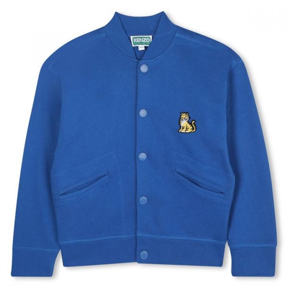 Kenzo Kids Kotor Cardigan Junior 14age  25fw Z256afgk21 Blue/14Age-164CM