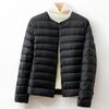 New national standard down liner light down jacket women's short collarless autumn and winter thin white duck down light inner wear