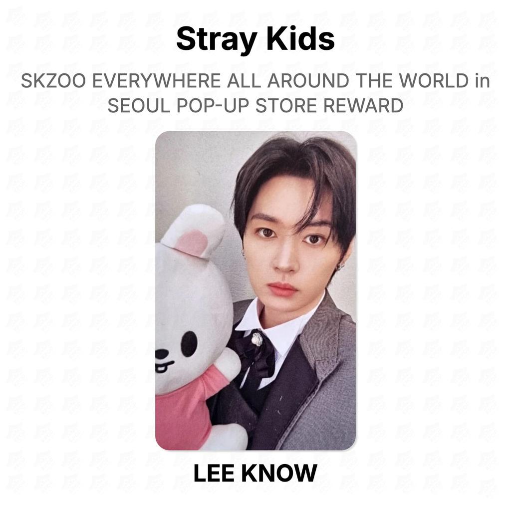 Stray Kids SKZOO EVERYWHERE ALL AROUND THE WORLD in SEOUL POP-UP STORE REWARD Official Photocard
