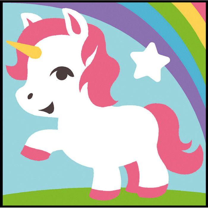 Kit de canevas pour enfant Seg de Paris motif licorne