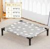 Elevated Dog Bed - Portable Folding Pet Camping Bed, Breathable Washable Cat House, Four Seasons Puppy Kennel for Indoor Outdoor