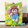 Kawaii A-Arale Anime Throw Soft Flannel Blanket Warm Knee Skin-Friendly Throw for Sofa Office Bed Traveling Winter Oversize