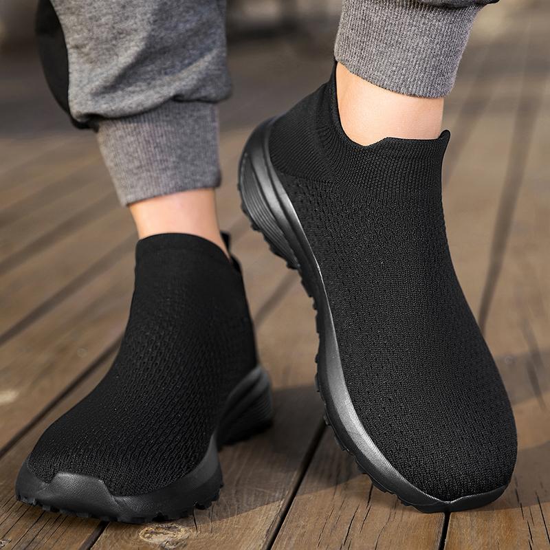 Men’s Moccasins Loafers Casual Slip on Walking Shoes Summer Men’s Slip-ons Lightweight Socks Khaki Black Shoes for Boy Large Size 38-47