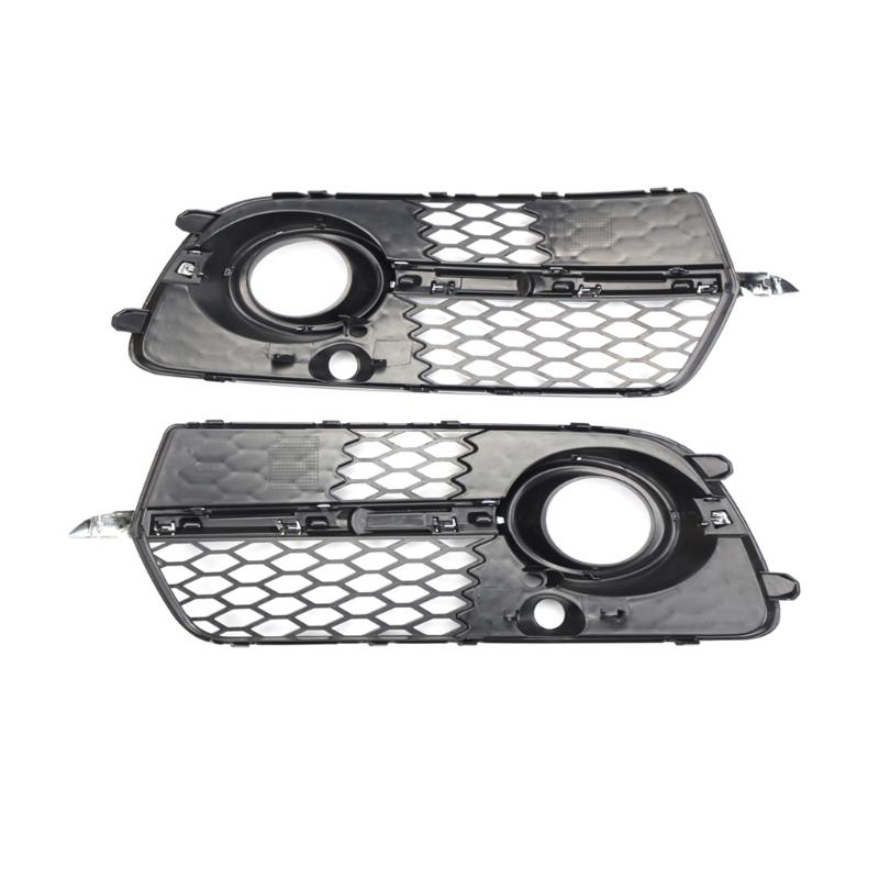 Professional Front Bumper Fog Light Grill Grille Cover Trim Car Spare Part Compact-size Suitable for Q5 S-Line 13-16