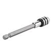 1/4 Inch Hex Shank Quick Relse Screwdriver Drill Bit Holder (black Knurling 100MM)