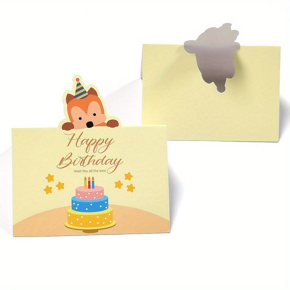 

50 шт. Благодарственных карточек - Милые мультяшные животные, День рождения, Собачья тематика, Складные поздравления для праздников и выражения признательности pack of 50