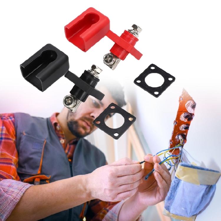 2Pcs Multipurpose Screw Fastening Brass Terminals Block Convenient for Solar Energy Battery Secure Connection Daily Use