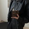 Korean Style Leopard Short Wallet PU Leather Coin Purse Portable Envelope Clutch Bag  Female