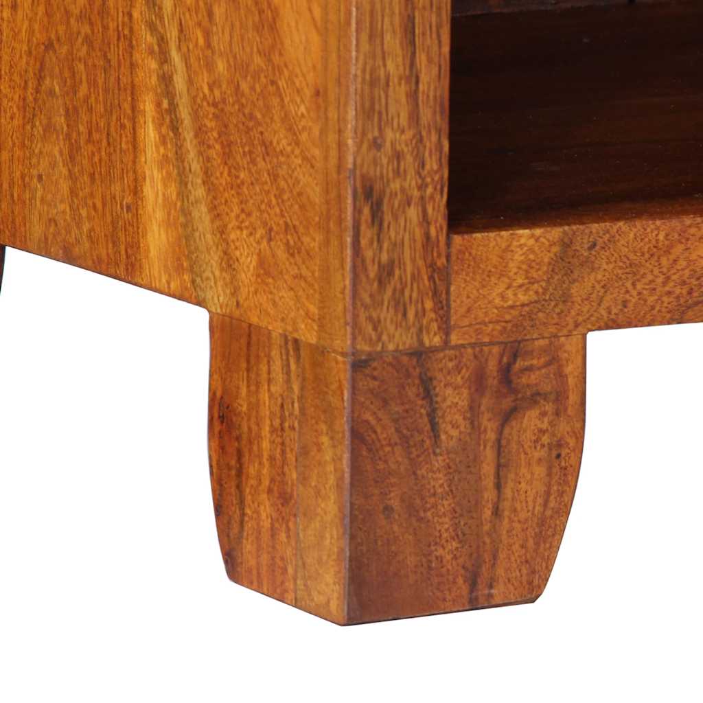 Nightstand 40 X 35 X 45 Cm Solid Acacia Wood