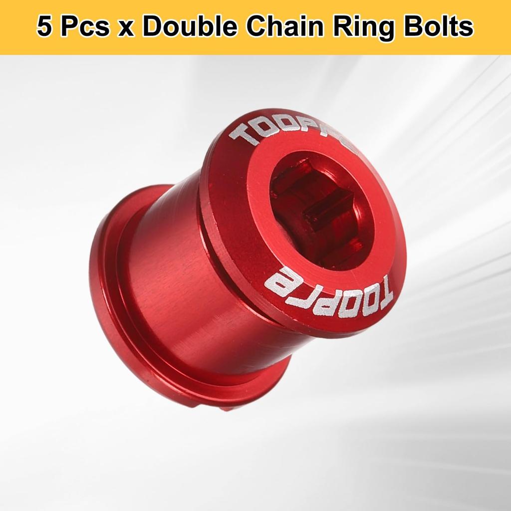 uxcell 5 Piece Set Double Chain Ring Bolt M8 Aluminum
