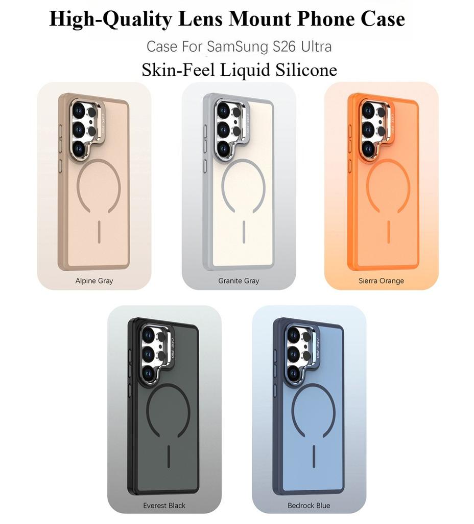 For Magsafe Magnetic Case For Samsung S26 Ultra S25 Edge S24 Plus S23 FE A52 A54 A55 A36 A35 A34 A25 A16 Liquid Silicone Cover