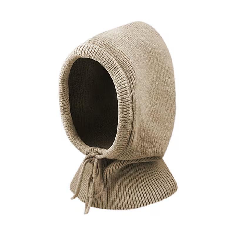

Unisex Hooded Scarf Balaclava with Drawstring. A Lightweight Warm Beanie for Skiing and Outdoor Winter Sports. шампанского