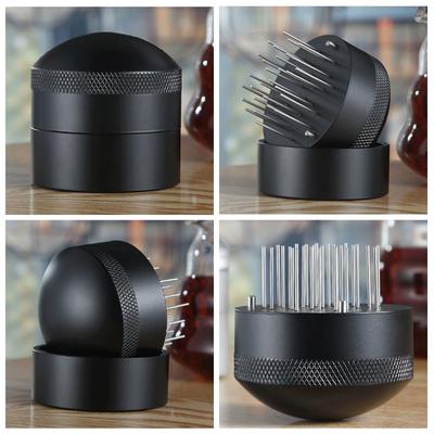 Needle Coffee Tamper Distributor Espresso Coffee Stirrer with Base Mini Whisk Needle Type Coffee Distribution Tool