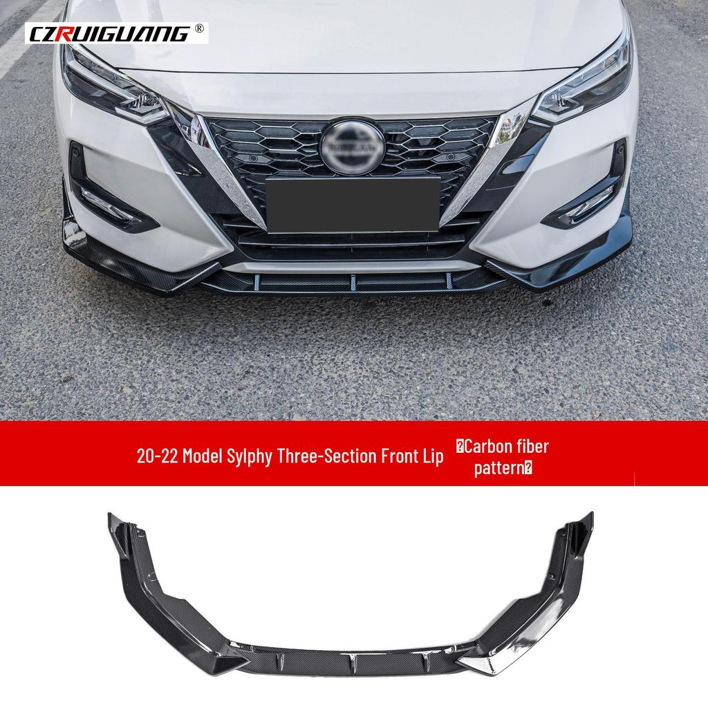 Συμβατό Body Kit 14ης Γενιάς Sylphy: Εμπρόσθιο Χείλος, Πλαϊνά Μαρσπιέ, Πίσω Αεροτομή, Πίσω Χείλος, Γωνία Εμπρός Προφυλακτήρα.