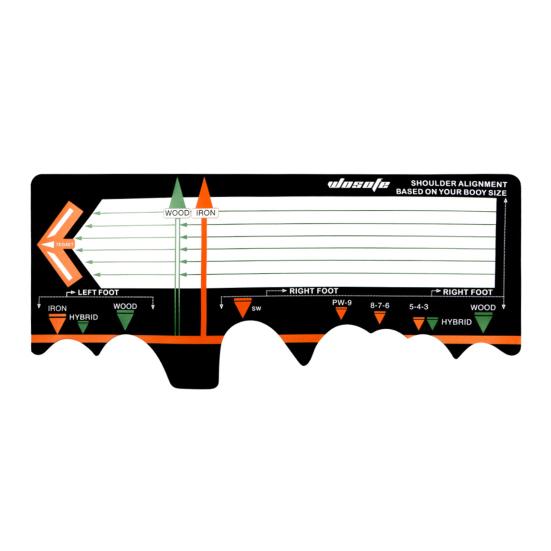 Доска для гольфа, корректирующая осанку, складной тренажер для ударов по гольфу, тренировочный коврик, тренировочное пособие для любителей гольфа чёрный
