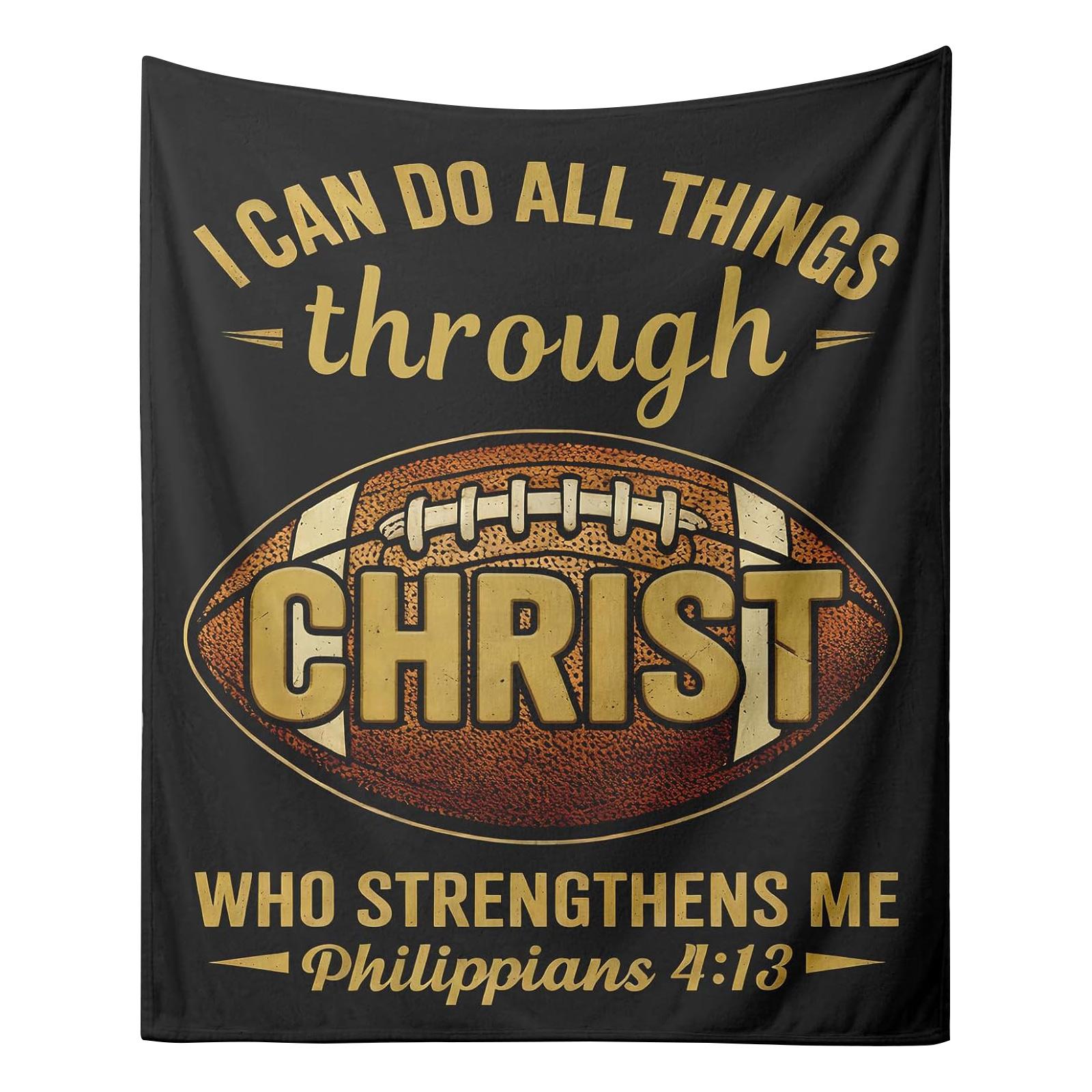 Rugby,themed Blanket , A Unique Football Gift, Inspirational Gift, Or Birthday Present For Teenage Boys, Football Coaches, Or Teams. S