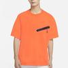 Nike NSW Tech Fleece Short Sleeve T-Shirt Men Tops Electro-Orange CZ3504-837