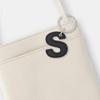 Slip-On Alphabet Keychain N White JAK-1401 Made In Japan Monotone Gift