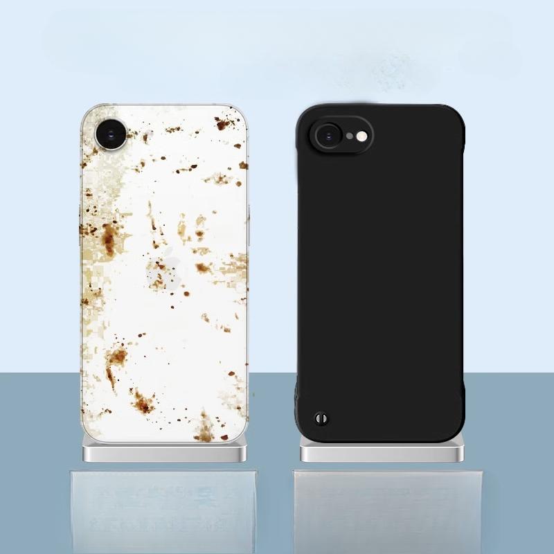 16E Ultra-thin Frameless Phone Case for iPhone 16 E 16 Pro Max 16 Plus Matte Hard PC Protection Back Cover Shell For Apple 16 Pro 16+ Candy Color Case